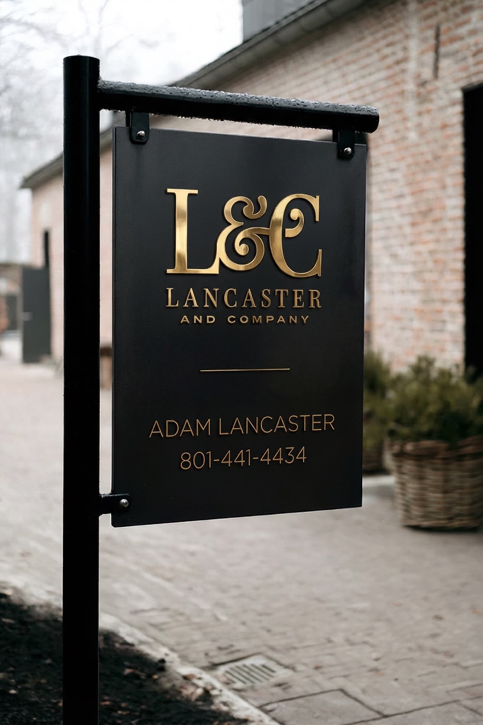 Lancaster & Co. property sign